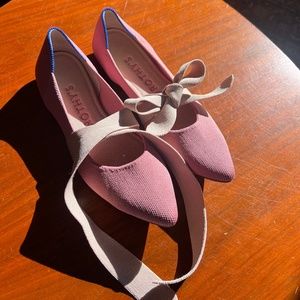 Rothy’s Rosebud Pointed Toe Flats